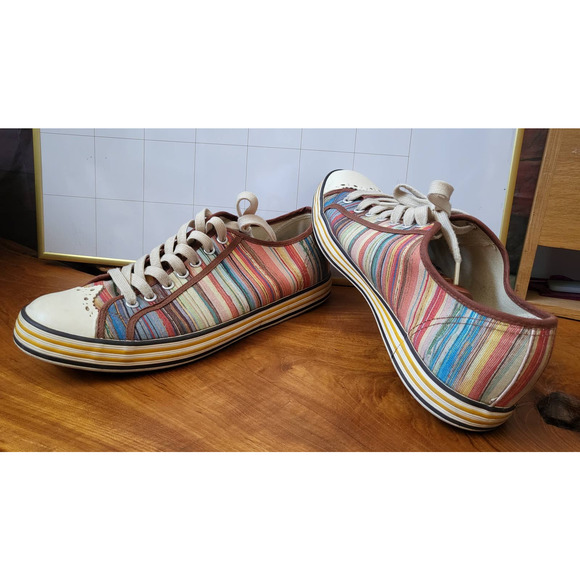 Paul Smith Men Shoes Multicolor Signature Striped Like New main image 6